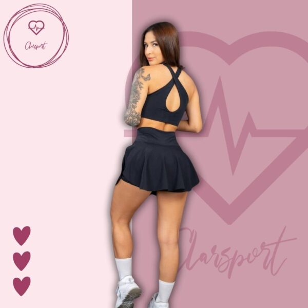 Set falda short negro + top dulcinea - Imagen 5