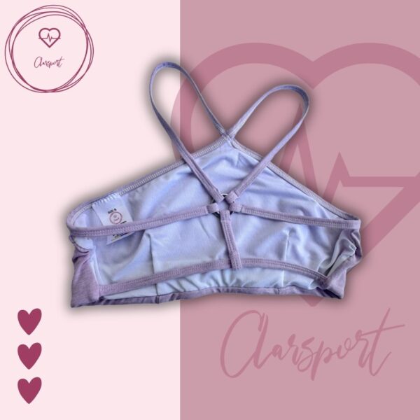Set en Biker morado claro + top victoria - Imagen 3