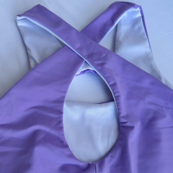 Set falda short color malva+ top dulcinea - Imagen 3