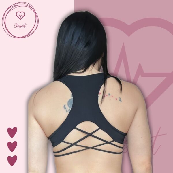 Set en leggins allana push up + top allana negro - Imagen 2