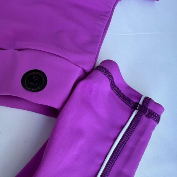 Set en leggins allana push up + top mangas morado - Imagen 5