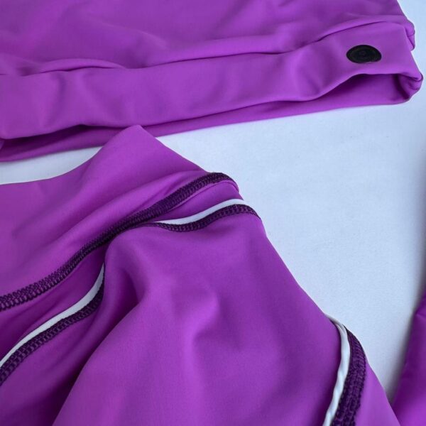 Set en leggins allana push up + top mangas morado - Imagen 6