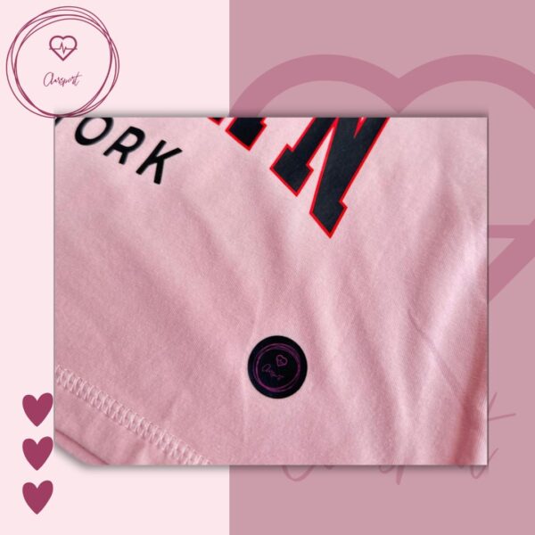 Camiseta deportiva oversize Rosa - Imagen 2