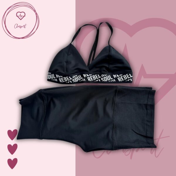 Set en Biker estilo mayatex + top bra - Imagen 4