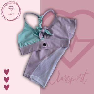 Set en Biker lila - Top Mabel