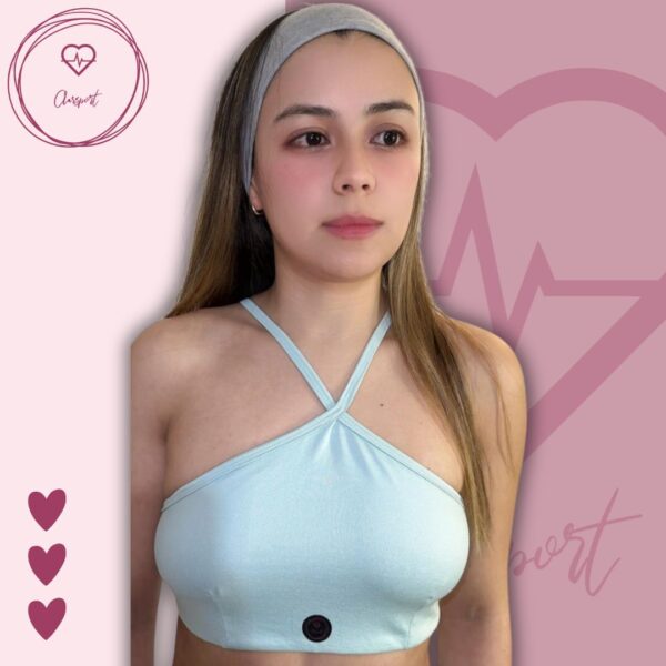 Set en Biker verde menta + top victoria - Imagen 2