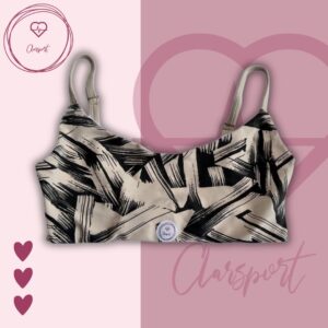 Top tiffany estampado beige